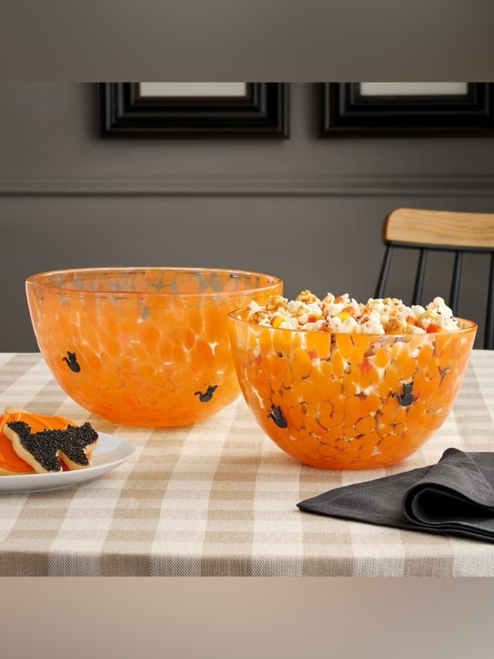 Halloween Icon Glass Serving Bowls, Set of 2